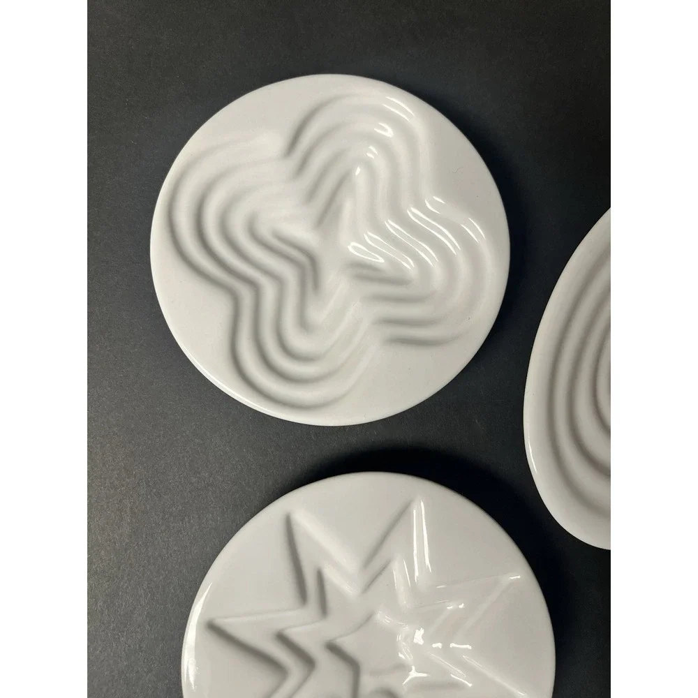 3 Terraced Oval Round Olive Oil Dipping Dishes Dalla Piazza Switzerland Modern